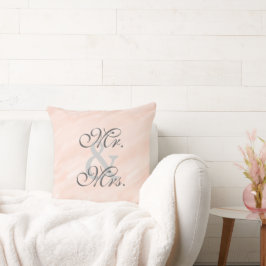Romantische Braut Blush Reversible Pilze Kissen