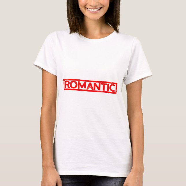 Romantische Briefmarke T-Shirt (Vorderseite)