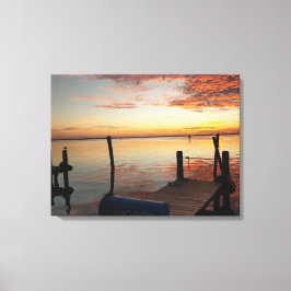 Romantische Bucht Sunset Leinwanddruck