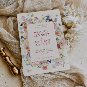 Romantische Butterfly-Blumenzange Hochzeit Save The Date