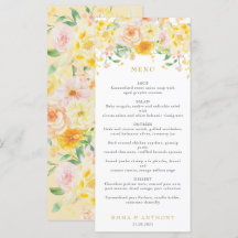 Romantische Buttergelbe Wasserfarbenhochzeit