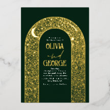 Romantische Celestie Wedding Emerald Green & Gold