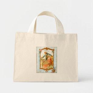 Romantische Couple Harpsicord Art Bag Tasche