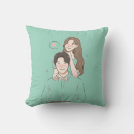 Romantische Couple Throw Kissen Niedliche Liebe Ge