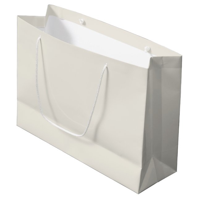 Romantische Cream Wedding Große Geschenktüte (Vorderseite Schrägansicht)