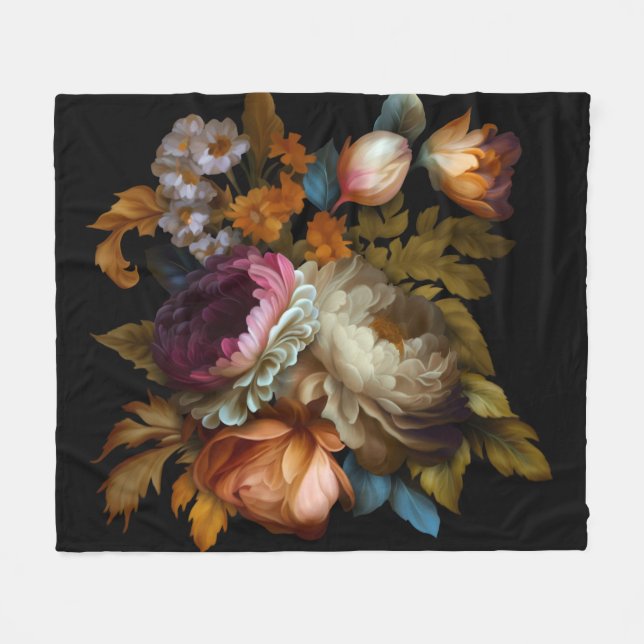 Romantische dramatische "Alte Welt" Fleecedecke (Vorderseite (Horizontal))