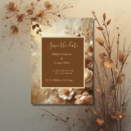 Romantische Dreamy Floral Hochzeit Retten Sie das Einladung