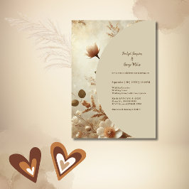 Romantische Dreamy Floral Wedding Einladung