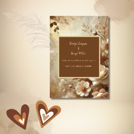 Romantische Dreamy Floral Wedding Einladung