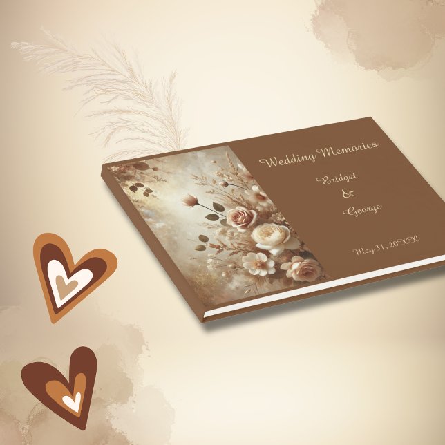 Romantische Dreamy Floral Wedding Gästebuch (Von Creator hochgeladen)