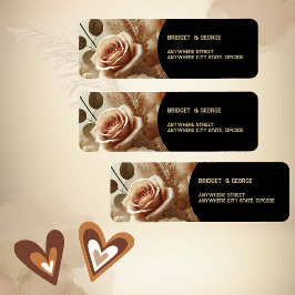 Romantische Dreamy Floral Wedding Rücksendeadresse