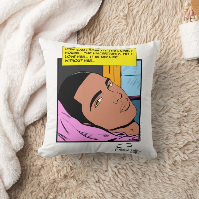 Romantische Echos einsam hören Romantisches Comic Kissen (Decke)