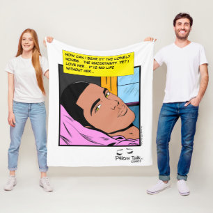 Romantische Echos Einsame Herzen Romantik Comic Fleecedecke