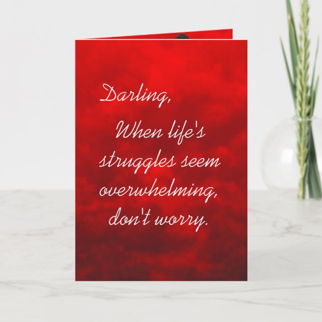 Romantische Ehefrau-Gruß-Karte Karte (Vorderseite)