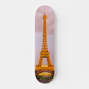 Romantische Eiffelturmfotografie Paris, Frankrei Skateboard