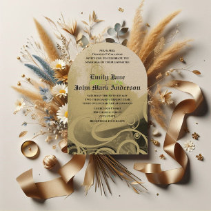 Romantische Einladung von Calla Lily Hochzeit