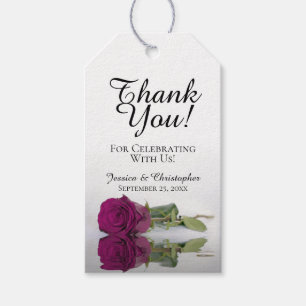 Romantische Elegant Magenta Rose Hochzeit Vielen D Geschenkanhänger
