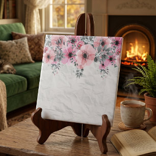 Romantische elegante antike Blumenkomposition Fliese