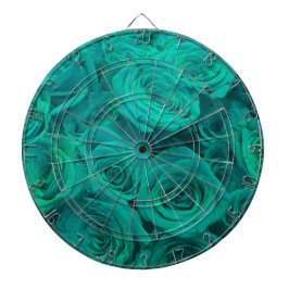 Romantische elegante aquamarine - grüne Rose Dartscheibe