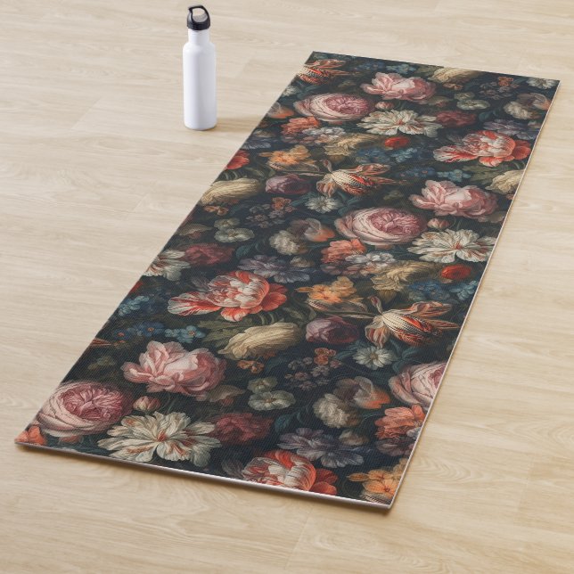 Romantische Elegante Barocke Blume Ölgemälde Yogamatte (Beispiel)