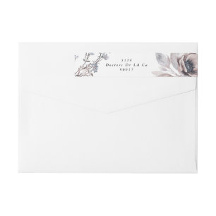 Romantische elegante Hochzeitsadresse Watercolor