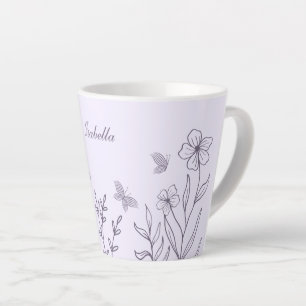 Romantische elegante maurische Blumenmuster  Milchtasse