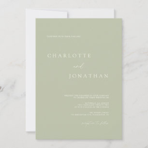 Romantische Elegante Moderne Hochzeit Einladung