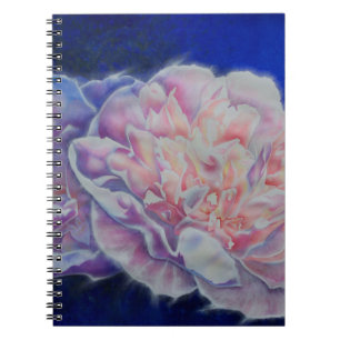Romantische elegante rosa blaue Pastellfarben Notizblock