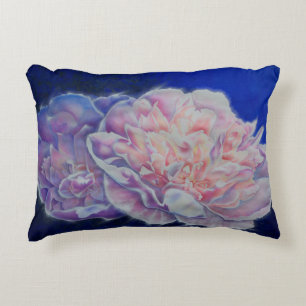 Romantische elegante rosa blaue Pastellfarben Zierkissen