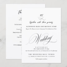 Romantische elegante Schrift Kalligrafie Hochzeit