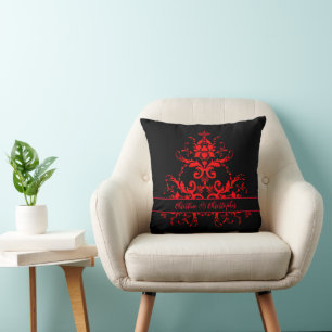 Romantische, elegante Vintage Damaske Kissen