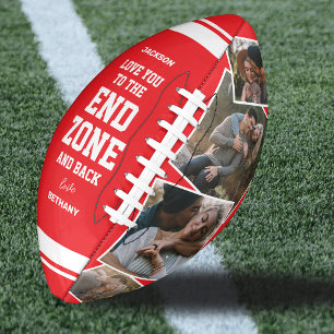Romantische "Endzone und zurück" 4 Fotos Football