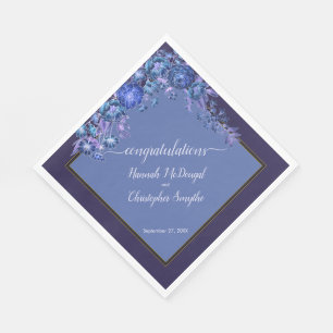 Romantische Engagement-Partei Moonlight-Wildblumen Serviette