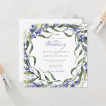 Romantische Eukalyptus & Lavender Wedding Einladun