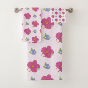 Romantische farbenfrohe Muster Trendy Bath Towe Badhandtuch Set