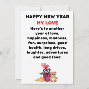 Romantische farbige Neujahrskarte Feiertagskarte
