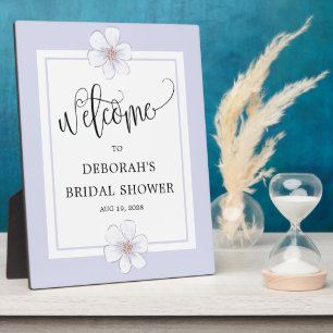Romantische Flieder-Blumen-Hochzeitsdusche Fotoplatte