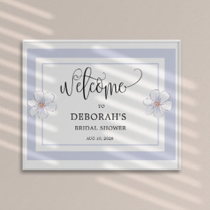 Romantische Flieder Florale  Brautparty Poster