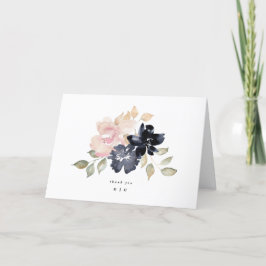 Romantische florale Aquarellmühle Dankeskarte