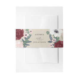 Romantische Florals Einladung Bly Band