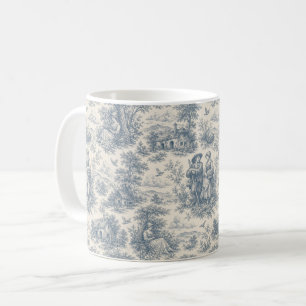 Romantische französische Landschaft Toile in staub Kaffeetasse