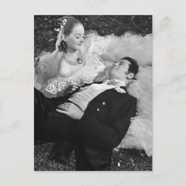 Romantische französische Postkarte (Vorderseite)