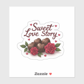 Romantische Freude Aufkleber