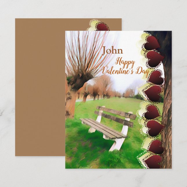 Romantische Freundin Valentines Herz (Vorne/Hinten)