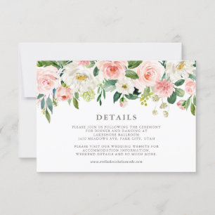 Romantische Frühjahrsblüten RSVP Karte
