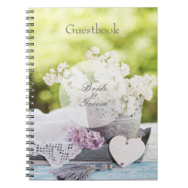Romantische Frühjahrszeitung Blumen Floral Lilac Notizblock