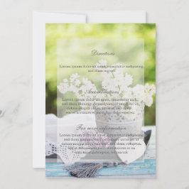 Romantische Frühlingszeit Blume Floral Lilac Weddi Einladung