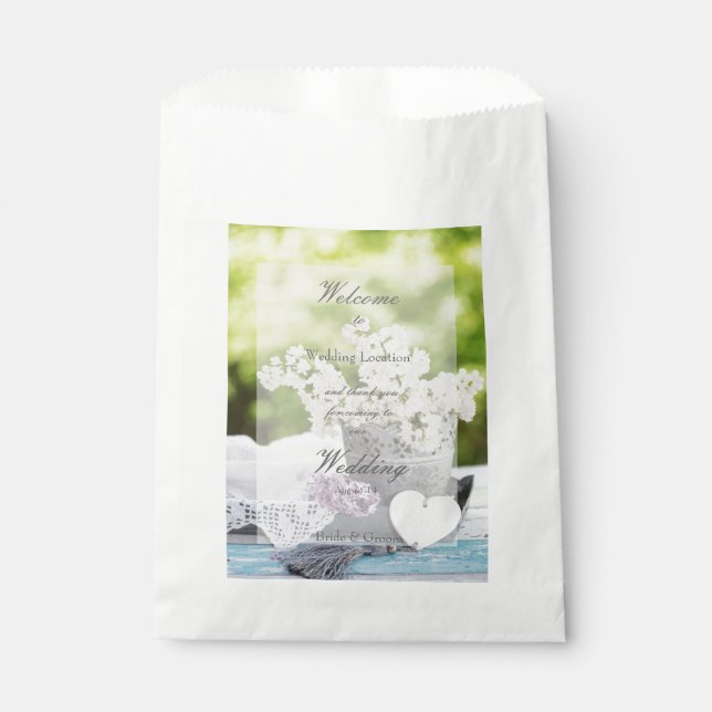Romantische Frühlingszeit Blume Floral Lilac Weddi Geschenktütchen (Vorderseite)