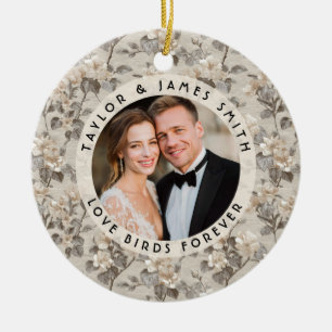 Romantische Gardenien Minimalistische Hochzeit Keramik Ornament