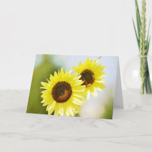 Romantische Gartenanlagen Blume Sonnenblumen Karte